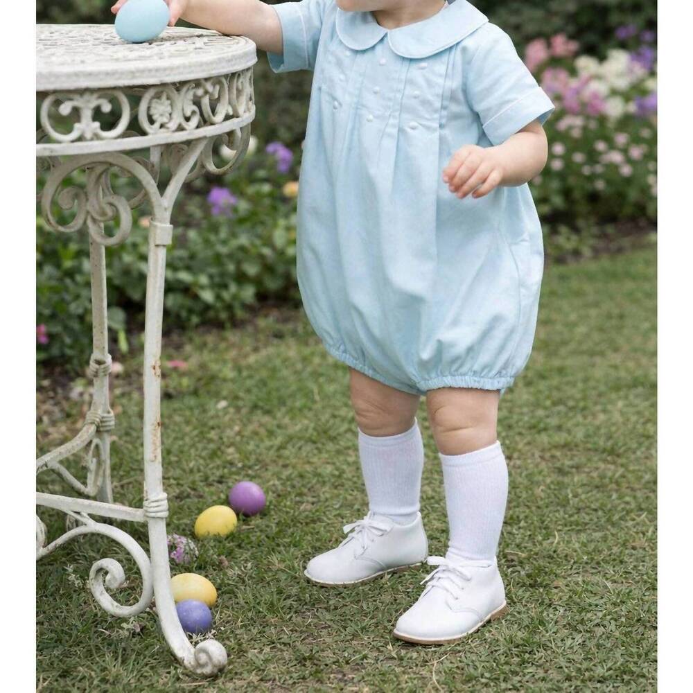 NEW MARCO & LIZZY embroidered dots romper in mint